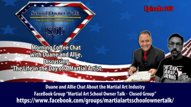 Martial arts school owners Duane Brumitt and Allie Alberigo chat about the day-to-day things.